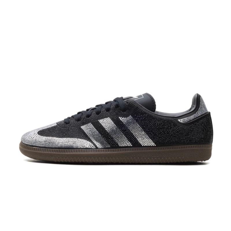 Adidas Samba OG Black Silver Rhinestones