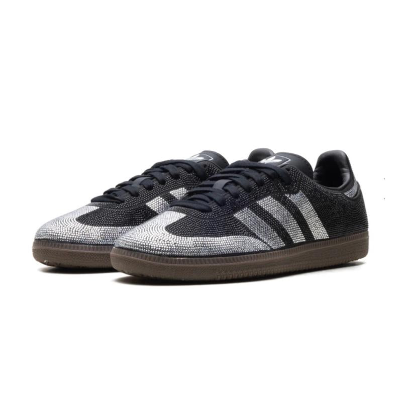Adidas Samba OG Black Silver Rhinestones