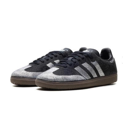 Adidas Samba OG Black Silver Rhinestones