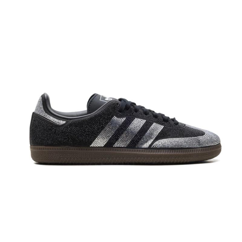 Adidas Samba OG Black Silver Rhinestones