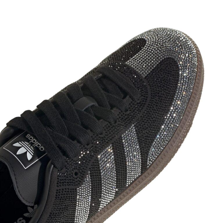 Adidas Samba OG Black Silver Rhinestones