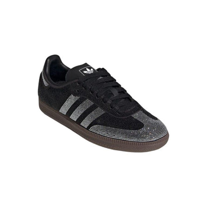 Adidas Samba OG Black Silver Rhinestones